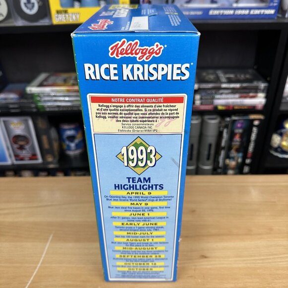 Rice Krispies Toronto Blue Jays 1992 World Series Commemorative Cereal Box - Picture 3 of 7